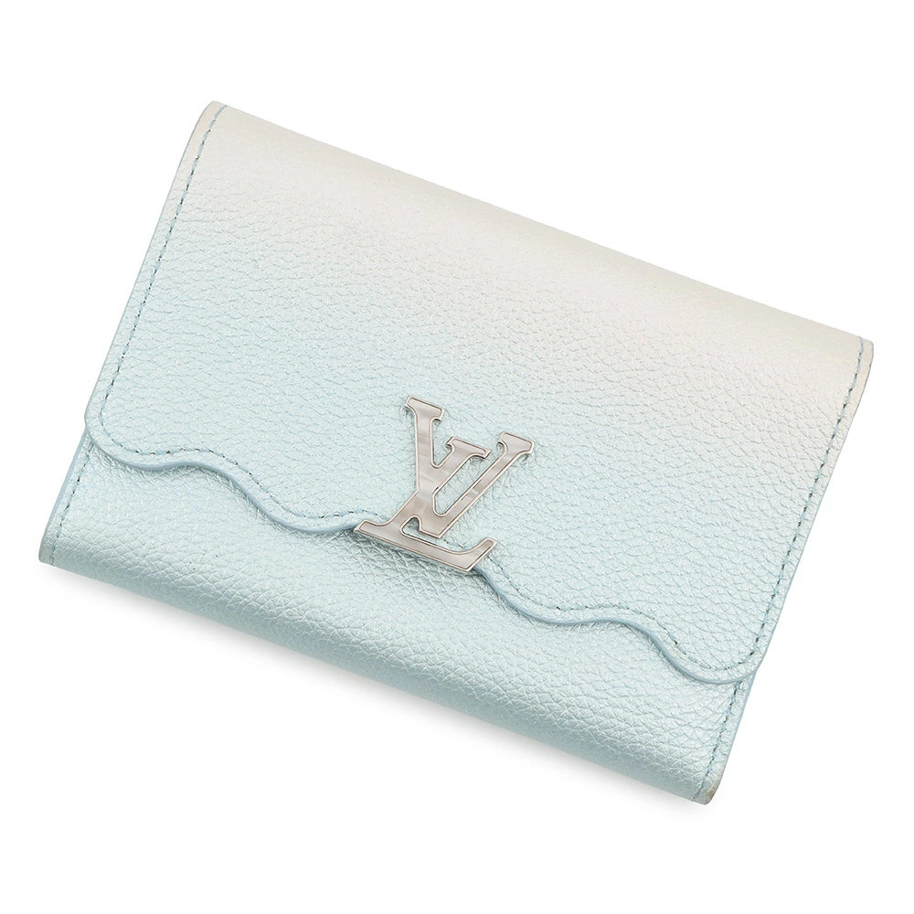 Louis Vuitton Tri fold Wallet Taurillon Leather Portefeuille Capucines